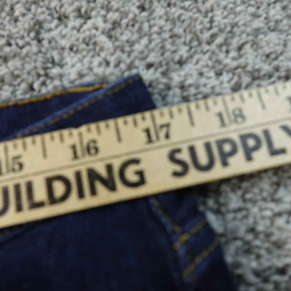 Peter Manning Jeans Mens 34X28 Dark Blue Denim Pants Classic Fit Preppy Straight